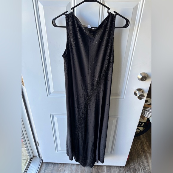 Nwt A Pea In The Pod Maternity Redefined Black Beaded Dress Size M ($395) - Picture 4 of 4